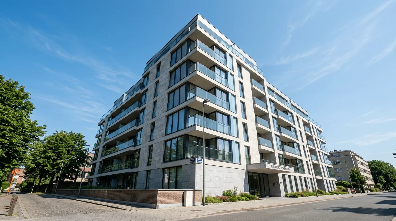 Immeuble en copropriété à Bruxelles soumis à l'obligation de syndic