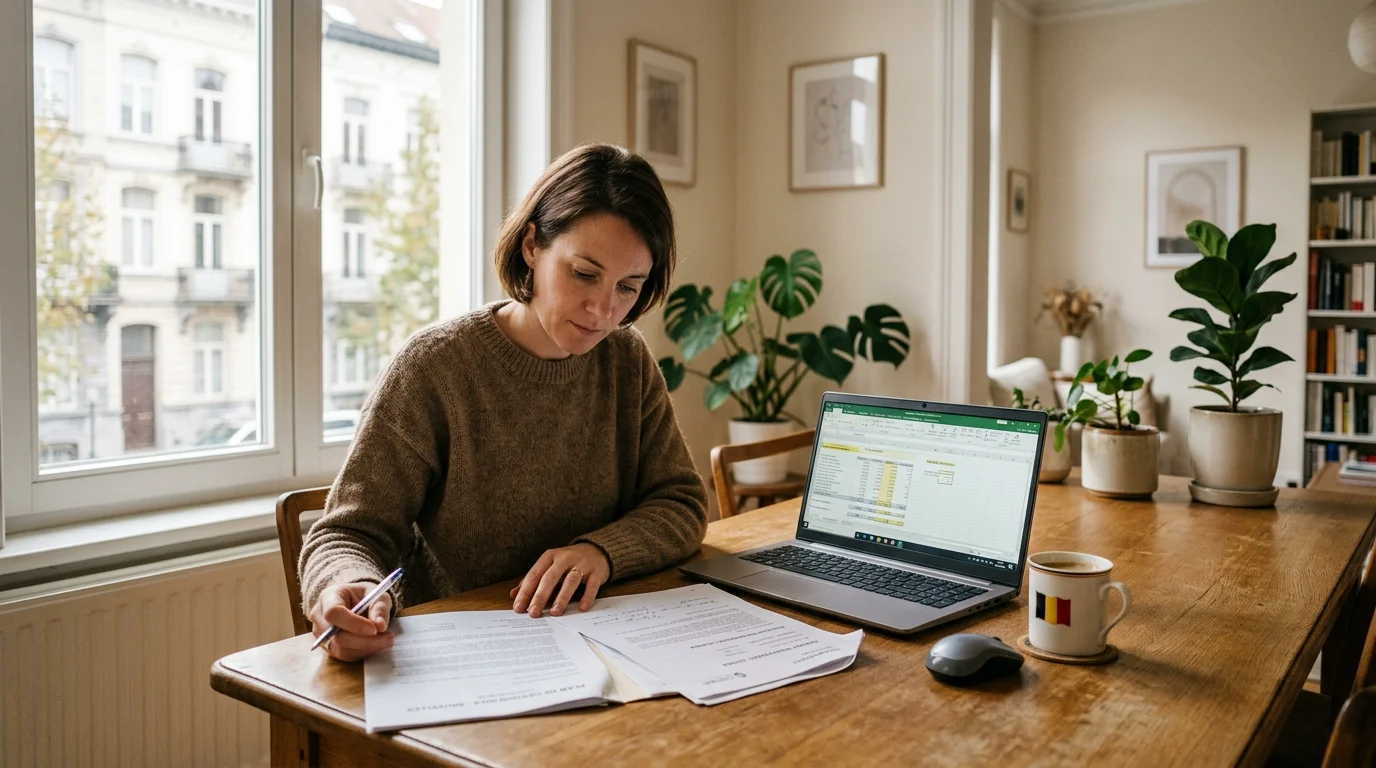 Un copropriétaire bénévole gère la comptabilité de son immeuble à Bruxelles