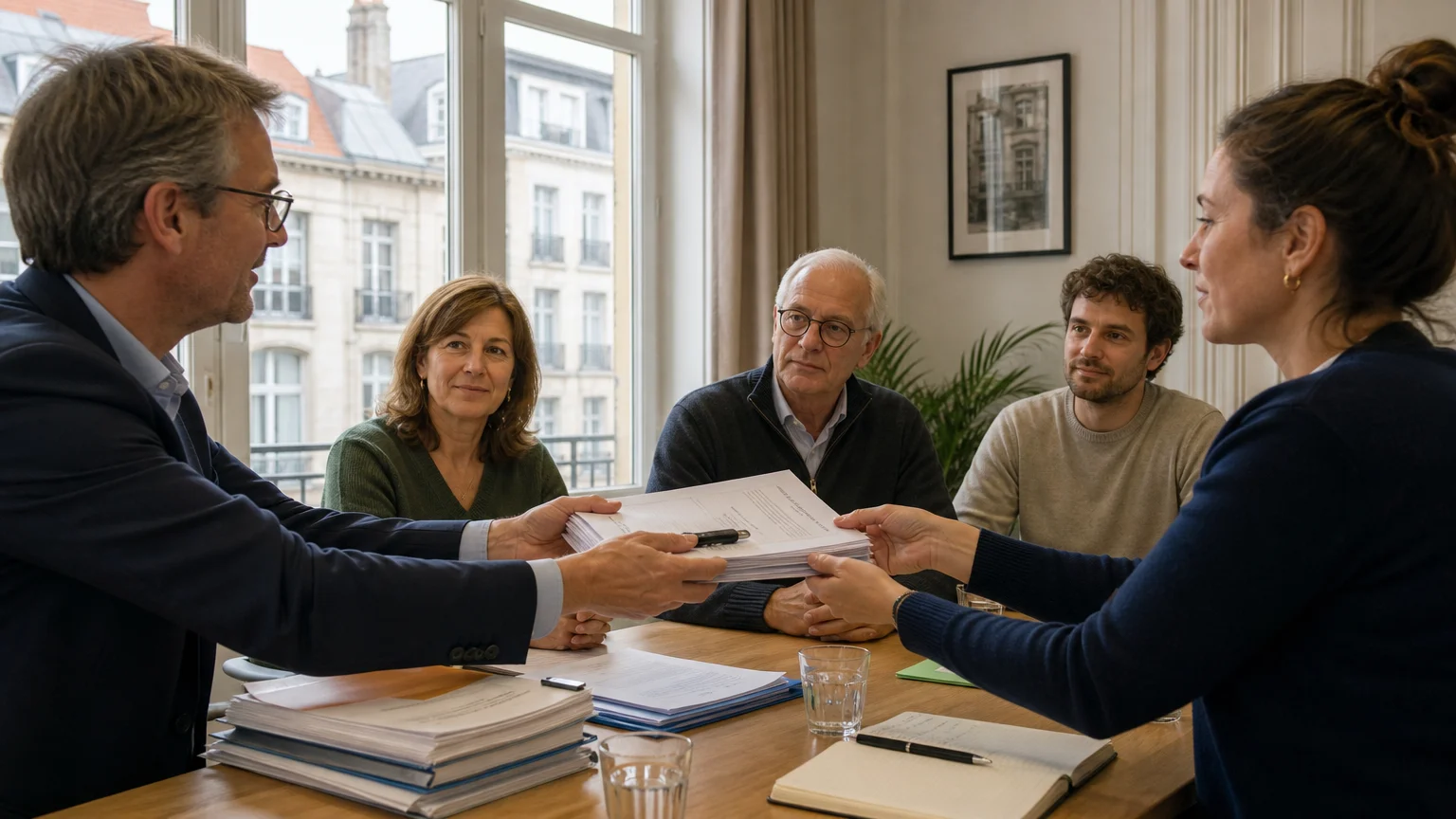 Réunion de transition entre un syndic sortant et les copropriétaires