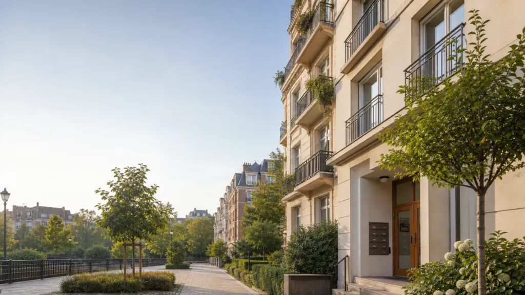 Immeuble résidentiel bruxellois représentant la gestion privative