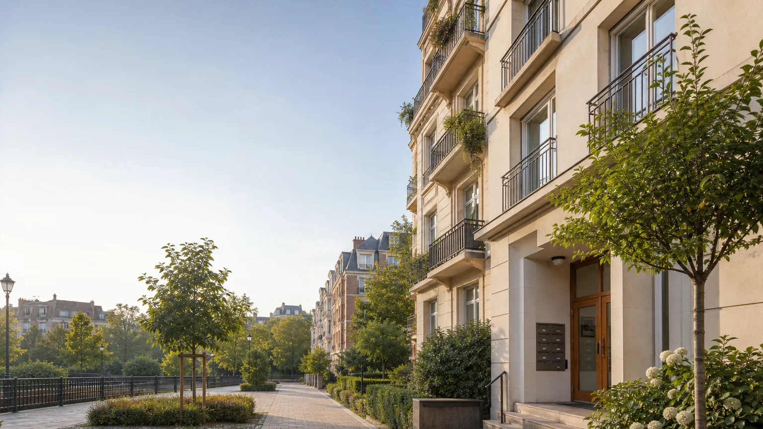 Immeuble résidentiel bruxellois représentant la gestion privative