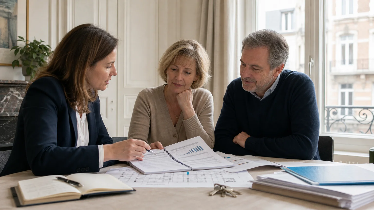 Réunion de suivi préventif des travaux dans une copropriété